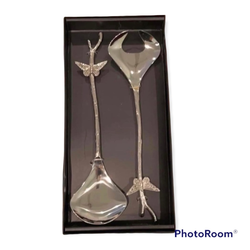 Twos Company Serving Utensils With Butterfly Handles